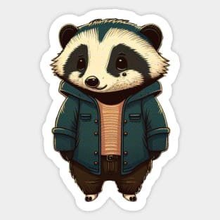 Cute Badger Sticker